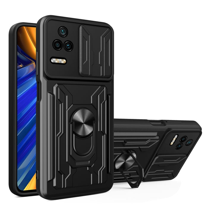 Estuche deslizante para teléfono con tarjeta Camshield, For Xiaomi Poco F4/Redmi K40S