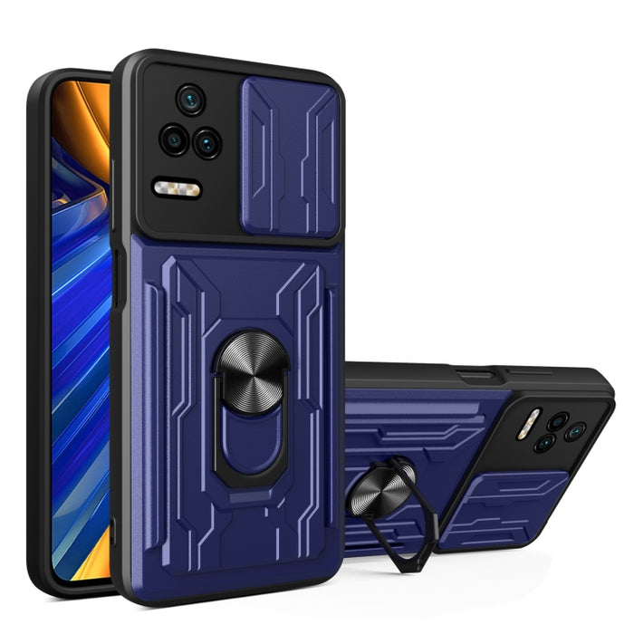 Estuche deslizante para teléfono con tarjeta Camshield, For Xiaomi Poco F4/Redmi K40S