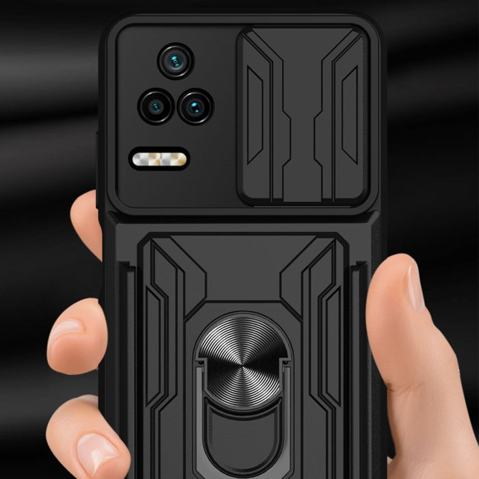 Estuche deslizante para teléfono con tarjeta Camshield, For Xiaomi Poco F4/Redmi K40S