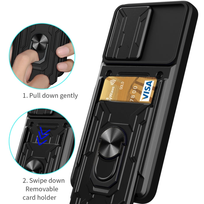 Estuche deslizante para teléfono con tarjeta Camshield, For Xiaomi Poco F4/Redmi K40S