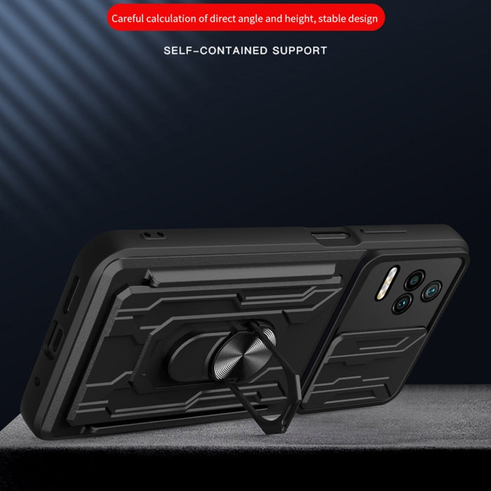 Estuche deslizante para teléfono con tarjeta Camshield, For Xiaomi Poco F4/Redmi K40S