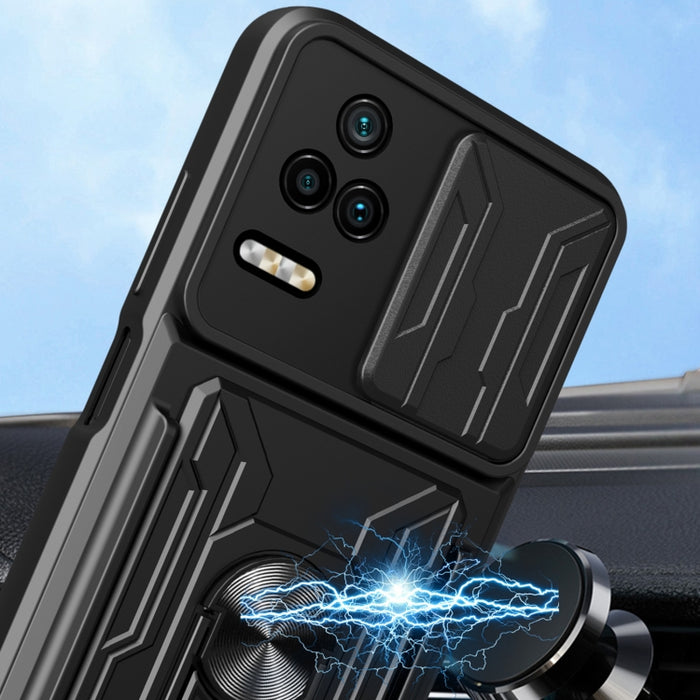 Estuche deslizante para teléfono con tarjeta Camshield, For Xiaomi Poco F4/Redmi K40S