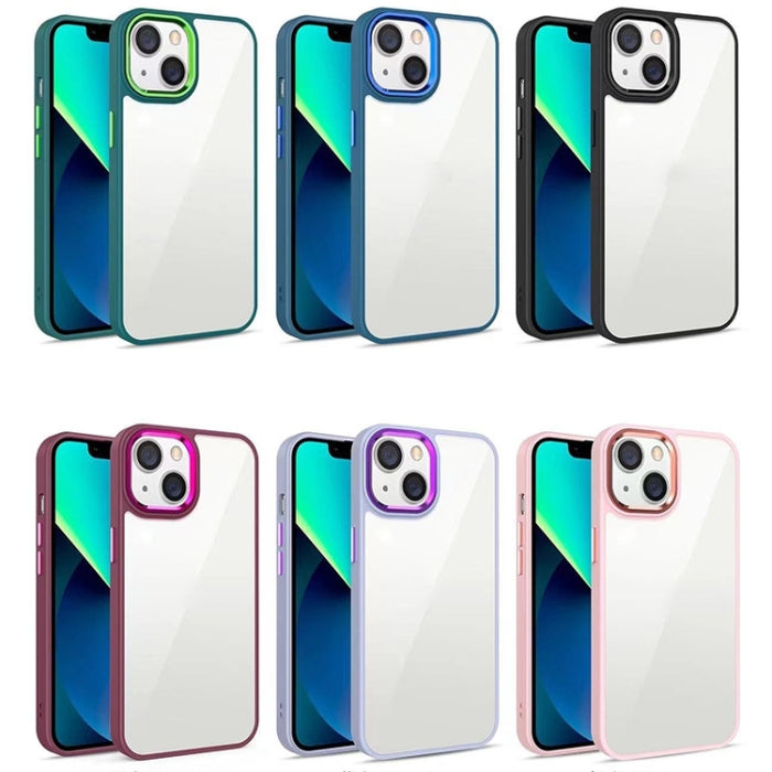 Estuche para teléfono acrílico galvanizado 3 en 1
