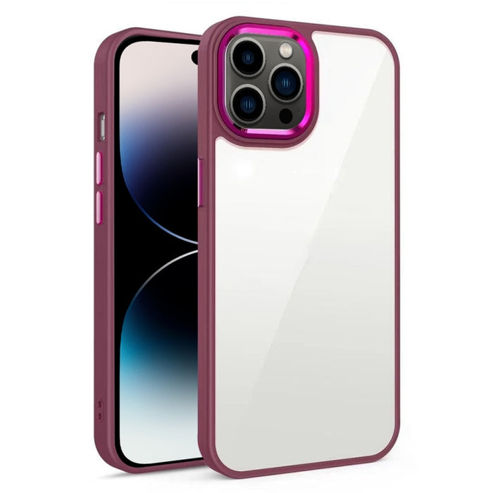 Estuche para teléfono acrílico galvanizado 3 en 1