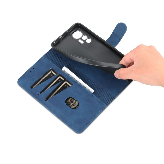 AZNS Skin Feel Calf Texture Flip Funda de cuero para teléfono, For Xiaomi 12 Lite