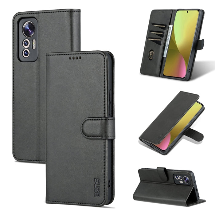 AZNS Skin Feel Calf Texture Flip Funda de cuero para teléfono, For Xiaomi 12 Lite