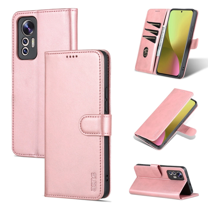 AZNS Skin Feel Calf Texture Flip Funda de cuero para teléfono, For Xiaomi 12 Lite