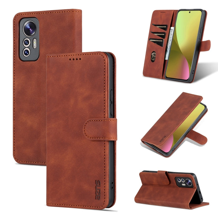 AZNS Skin Feel Calf Texture Flip Funda de cuero para teléfono, For Xiaomi 12 Lite