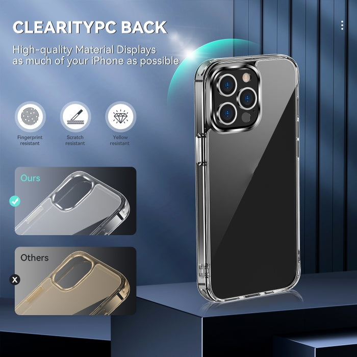 Funda de teléfono transparente a prueba de golpes TPU + PC