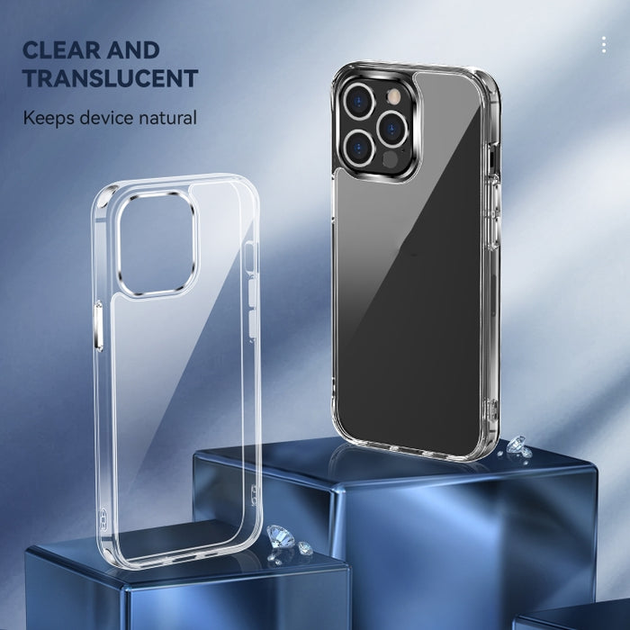 Funda de teléfono transparente a prueba de golpes TPU + PC