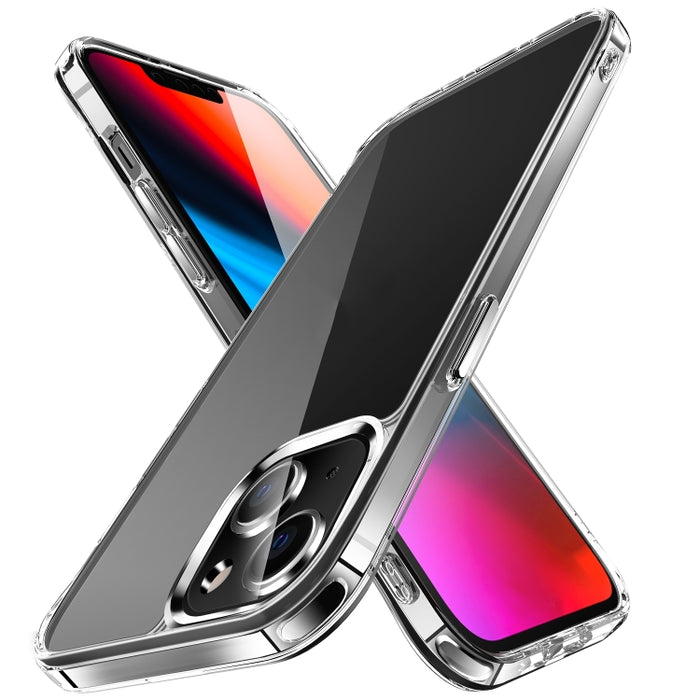 Funda de teléfono transparente a prueba de golpes TPU + PC