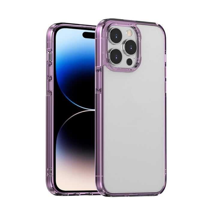 Estuche transparente para teléfono con láser de hielo