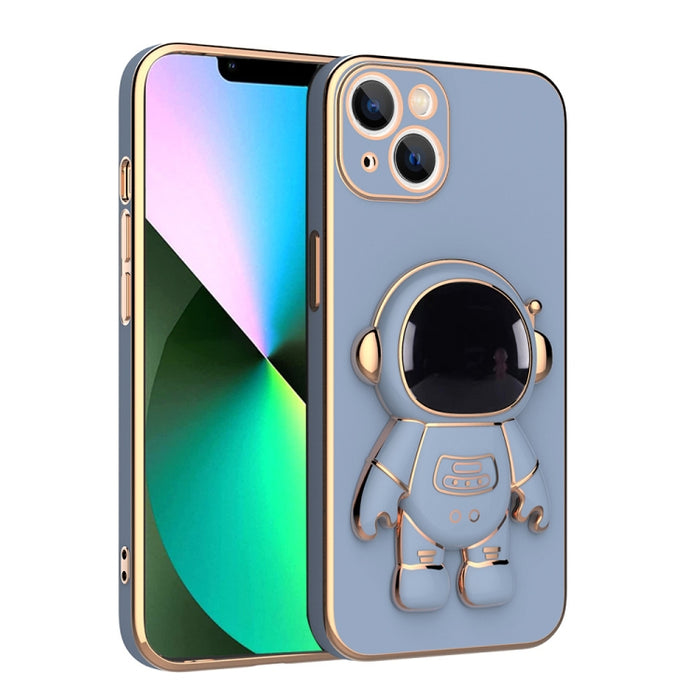 Estuche para teléfono con soporte de astronauta enchapado