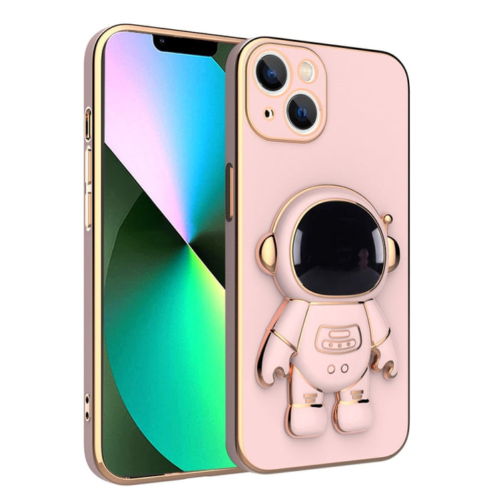 Estuche para teléfono con soporte de astronauta enchapado