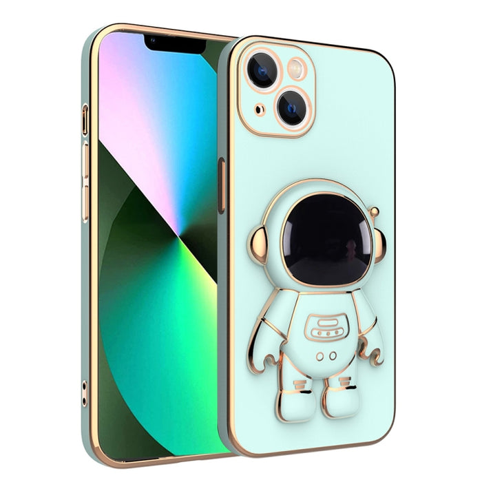 Estuche para teléfono con soporte de astronauta enchapado