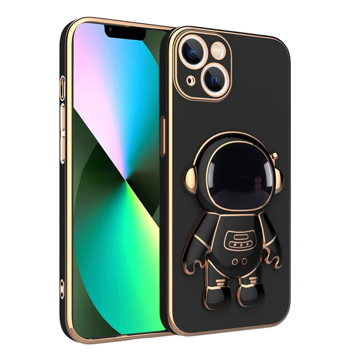 Estuche para teléfono con soporte de astronauta enchapado