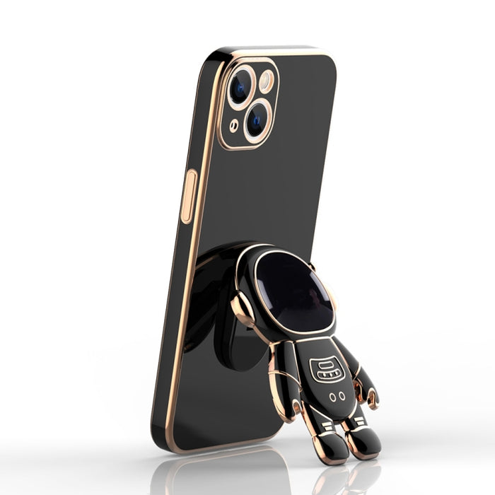 Estuche para teléfono con soporte de astronauta enchapado