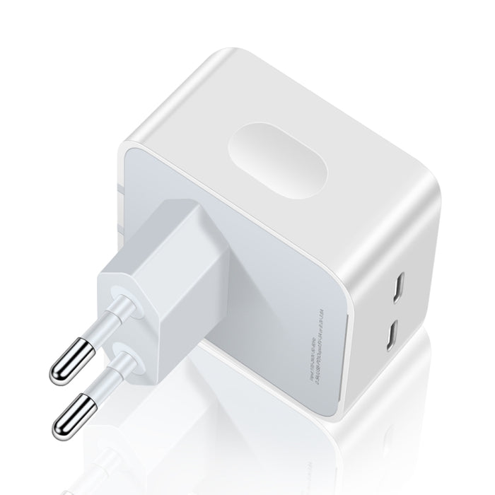 Cargador de puertos doble USB-C/Tipo-C PD de 50 W