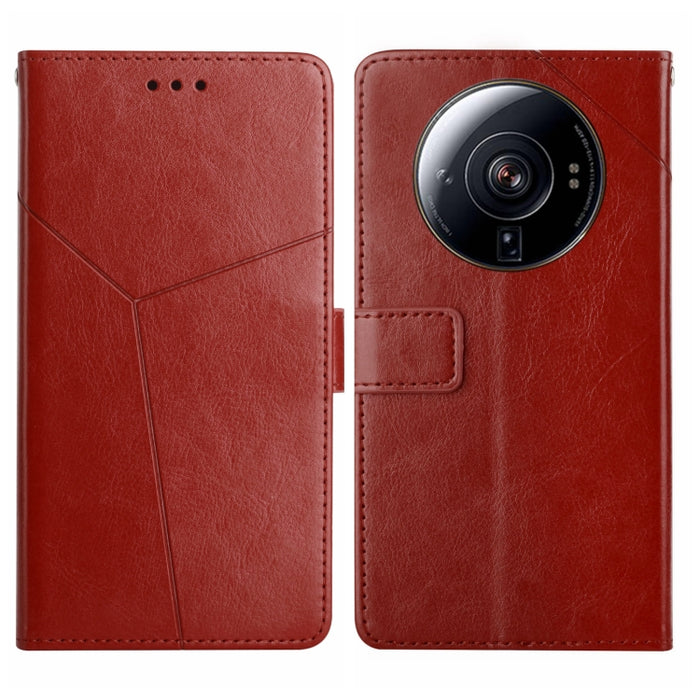Estuche para teléfono de cuero con tapa horizontal y costuras en Y, For Samsung Galaxy M13, For Xiaomi 12S Ultra