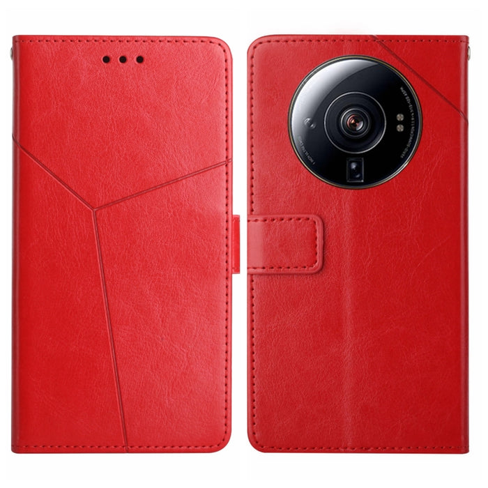 Estuche para teléfono de cuero con tapa horizontal y costuras en Y, For Samsung Galaxy M13, For Xiaomi 12S Ultra
