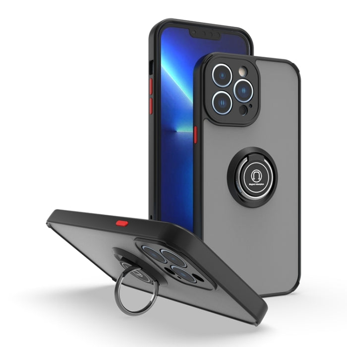 Funda para teléfono Q Shadow 1 Series TPU + PC con soporte para anillo