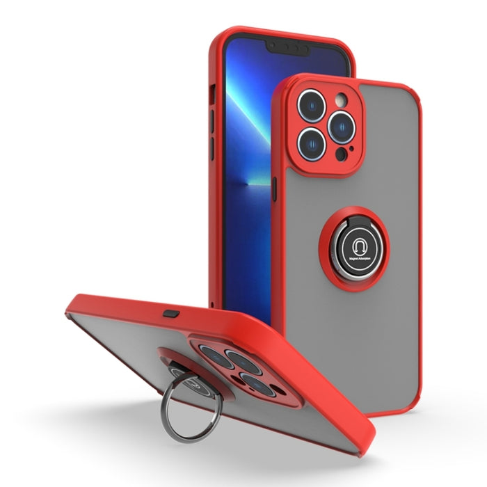Funda para teléfono Q Shadow 1 Series TPU + PC con soporte para anillo