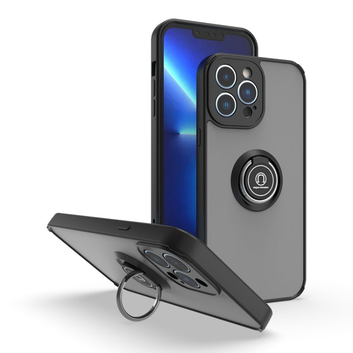 Funda para teléfono Q Shadow 1 Series TPU + PC con soporte para anillo