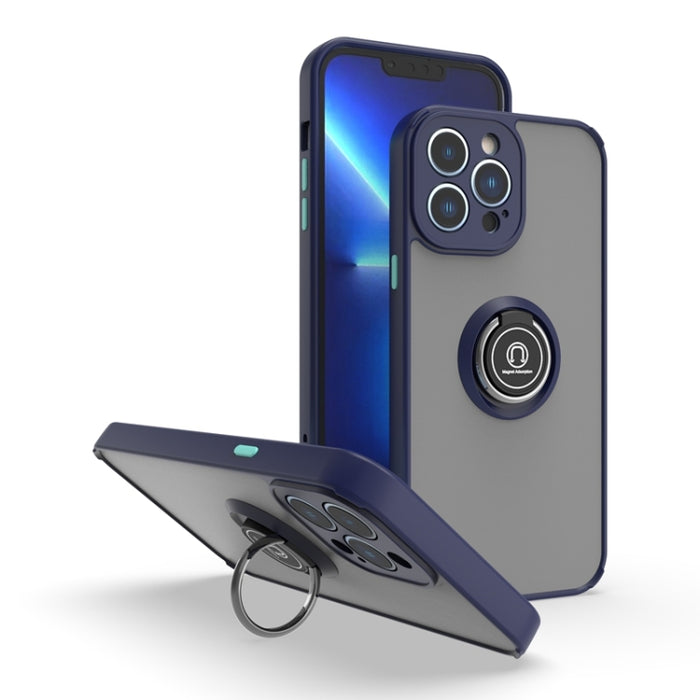 Funda para teléfono Q Shadow 1 Series TPU + PC con soporte para anillo