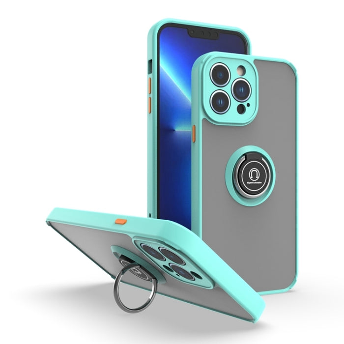 Funda para teléfono Q Shadow 1 Series TPU + PC con soporte para anillo