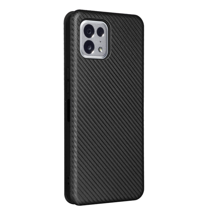 Caja de teléfono de cuero magnético con textura de fibra de carbono, For Tone E22, For vivo S12 5G / V23 5G, For Redmi Note 11T Pro / Note 11T Pro+ 5G, For Motorola Moto G42
