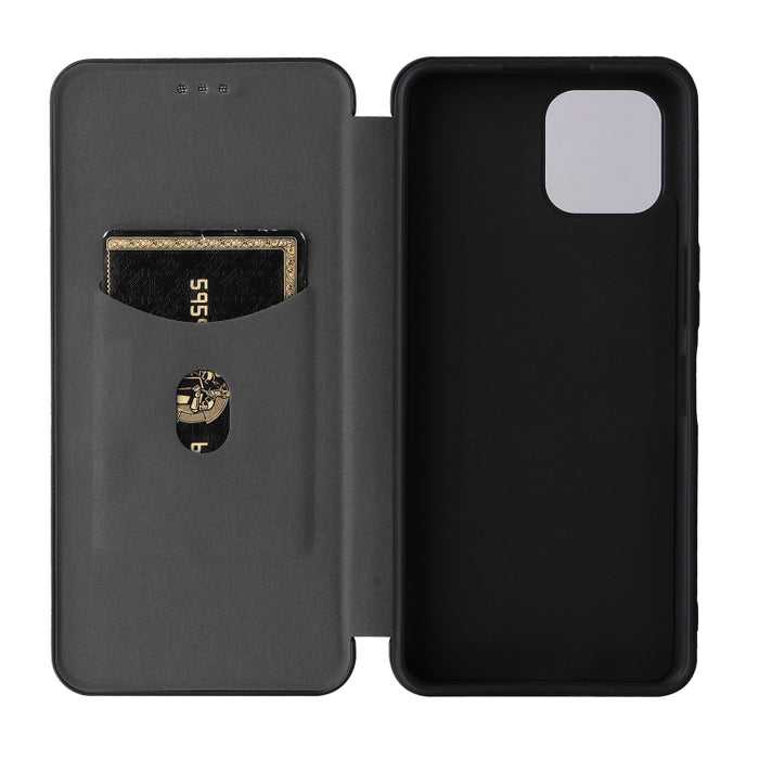 Caja de teléfono de cuero magnético con textura de fibra de carbono, For Tone E22, For vivo S12 5G / V23 5G, For Redmi Note 11T Pro / Note 11T Pro+ 5G, For Motorola Moto G42