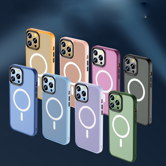 Skin Feel TPU + Estuche para teléfono Frosted PC MagSafe