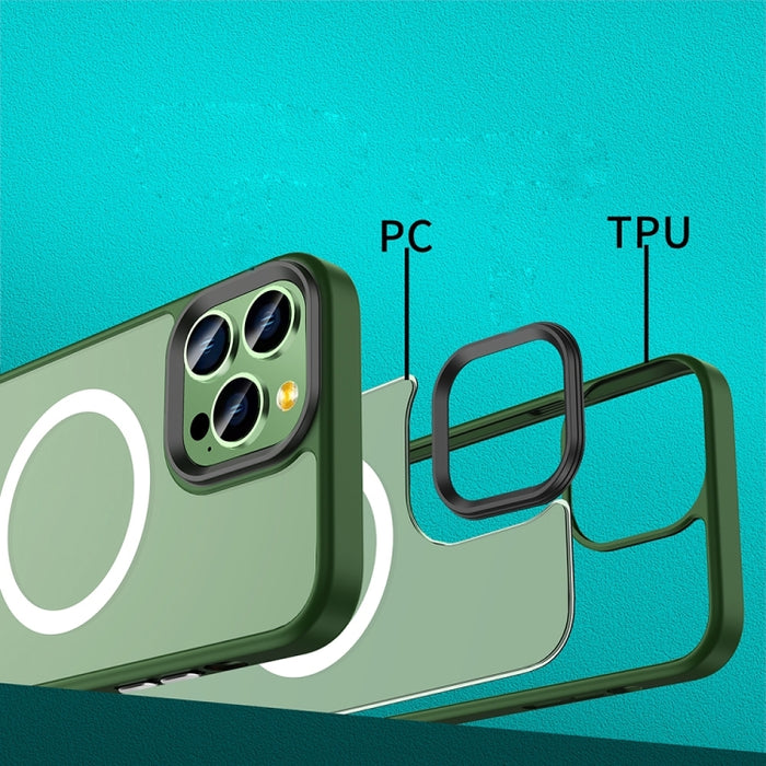 Skin Feel TPU + Estuche para teléfono Frosted PC MagSafe