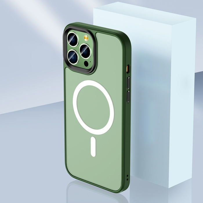 Skin Feel TPU + Estuche para teléfono Frosted PC MagSafe