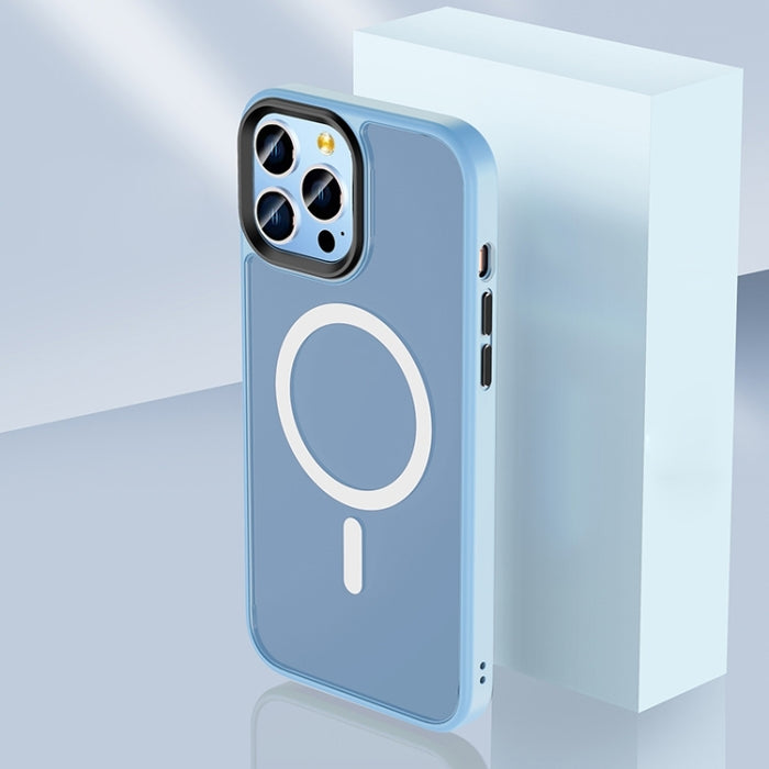 Skin Feel TPU + Estuche para teléfono Frosted PC MagSafe
