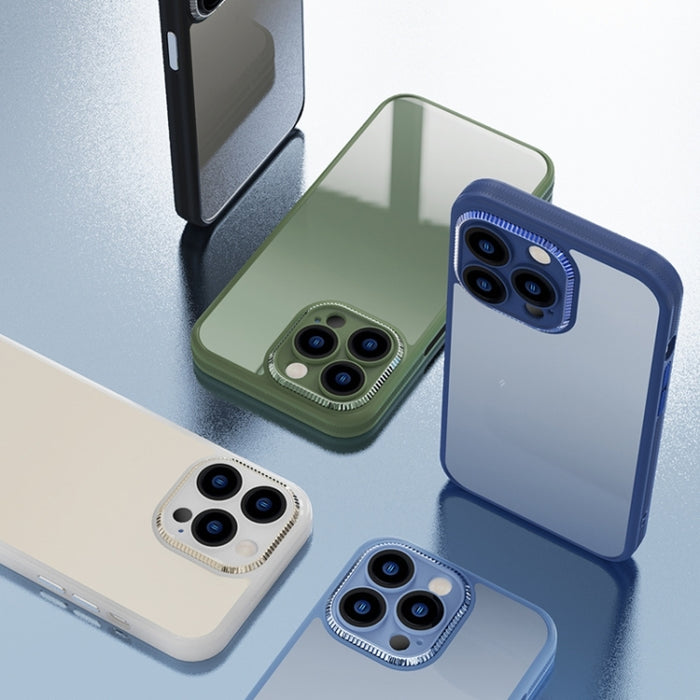 Caja de teléfono de metal a prueba de golpes + acrílico + TPU