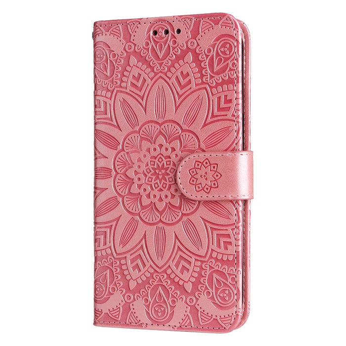 Estuche para teléfono de cuero con estampado de girasol en relieve, For Xiaomi Redmi 9A, For Xiaomi Redmi 9C / 10A, For Xiaomi Redmi 10C 4G, For Xiaomi Redmi K40 / K40 Pro / Xiaomi Poco F1, For Xiaomi Redmi K50 Gaming 5G, For Xiaomi Redmi Note 10 Pro 5...