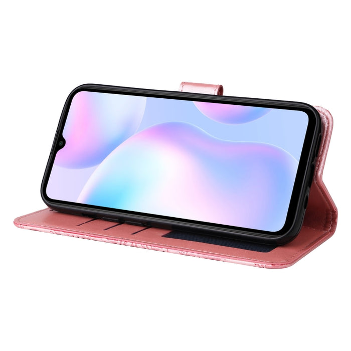 Estuche para teléfono de cuero con estampado de girasol en relieve, For Xiaomi Redmi 9A, For Xiaomi Redmi 9C / 10A, For Xiaomi Redmi 10C 4G, For Xiaomi Redmi K40 / K40 Pro / Xiaomi Poco F1, For Xiaomi Redmi K50 Gaming 5G, For Xiaomi Redmi Note 10 Pro 5...