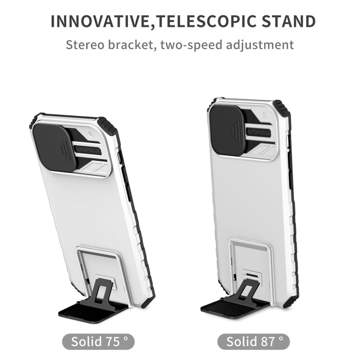 Estuche para teléfono Camshield deslizante con soporte estereoscópico