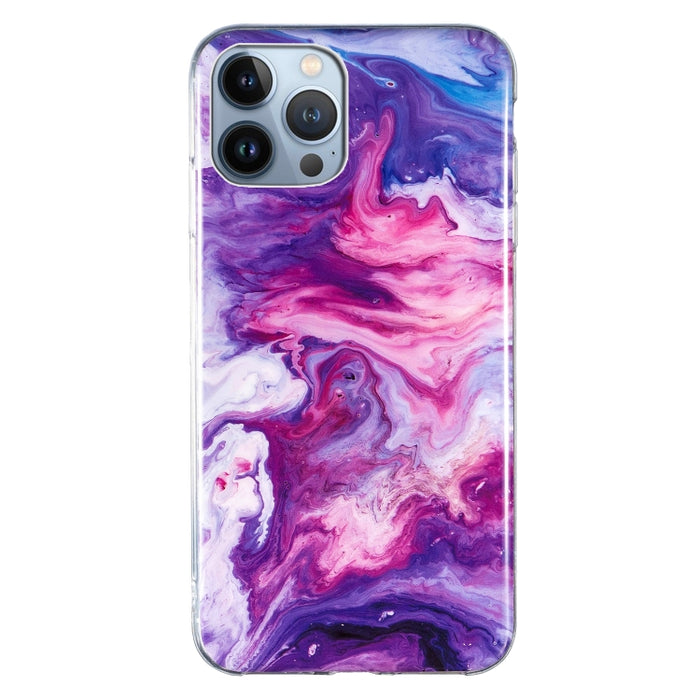 Caja del teléfono TPU con patrón de mármol IMD