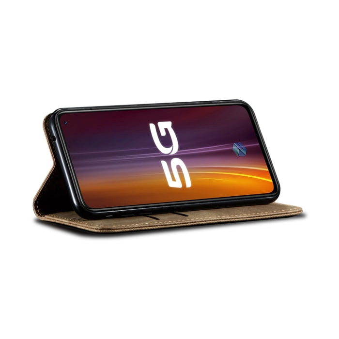 Estuche de cuero con tapa horizontal de estilo informal con textura de mezclilla, For vivo S15 Pro, For vivo S15, For Huawei Nova 10 4G, For Xiaomi Poco C40 Global, For Xiaomi 12S Ultra, For Xiaomi M4 5G