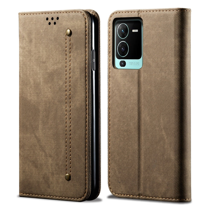 Estuche de cuero con tapa horizontal de estilo informal con textura de mezclilla, For vivo S15 Pro, For vivo S15, For Huawei Nova 10 4G, For Xiaomi Poco C40 Global, For Xiaomi 12S Ultra, For Xiaomi M4 5G