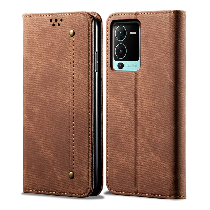 Estuche de cuero con tapa horizontal de estilo informal con textura de mezclilla, For vivo S15 Pro, For vivo S15, For Huawei Nova 10 4G, For Xiaomi Poco C40 Global, For Xiaomi 12S Ultra, For Xiaomi M4 5G