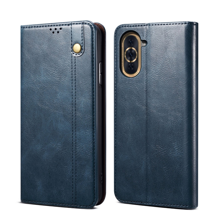 Caja de teléfono de cuero con textura de caballo loco de cera de aceite, For vivo S15 Pro, For vivo S15, For Huawei Nova 10 4G, For Xiaomi Poco C40 Global, For Xiaomi 12S Ultra, For Xiaomi M4 5G