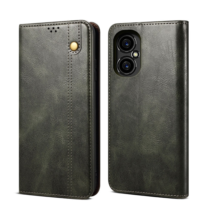 Caja de teléfono de cuero con textura de caballo loco de cera de aceite, For vivo S15 Pro, For vivo S15, For Huawei Nova 10 4G, For Xiaomi Poco C40 Global, For Xiaomi 12S Ultra, For Xiaomi M4 5G