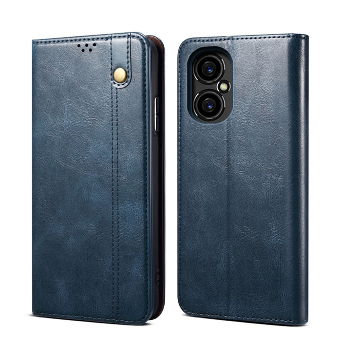 Caja de teléfono de cuero con textura de caballo loco de cera de aceite, For vivo S15 Pro, For vivo S15, For Huawei Nova 10 4G, For Xiaomi Poco C40 Global, For Xiaomi 12S Ultra, For Xiaomi M4 5G