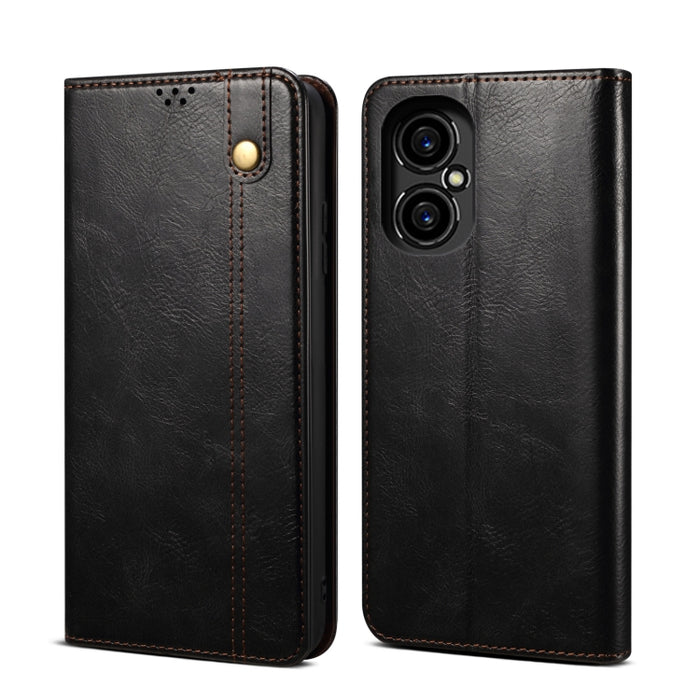 Caja de teléfono de cuero con textura de caballo loco de cera de aceite, For vivo S15 Pro, For vivo S15, For Huawei Nova 10 4G, For Xiaomi Poco C40 Global, For Xiaomi 12S Ultra, For Xiaomi M4 5G