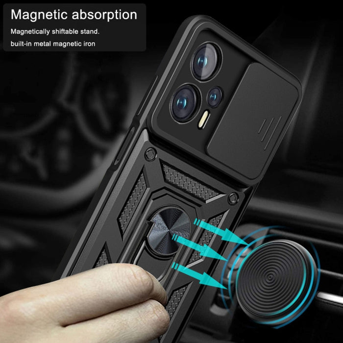 Funda de teléfono con diseño de cámara deslizante TPU + PC, For Xiaomi Poco X4 GT, For Xiaomi 12 Lite
