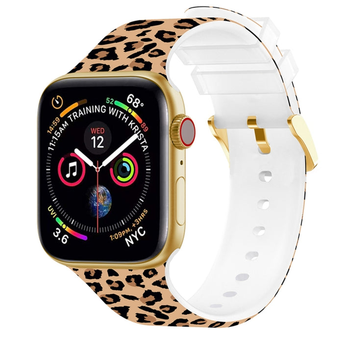 Banda de reloj de impresión en color con hebilla cuadrada para Apple Watch Series