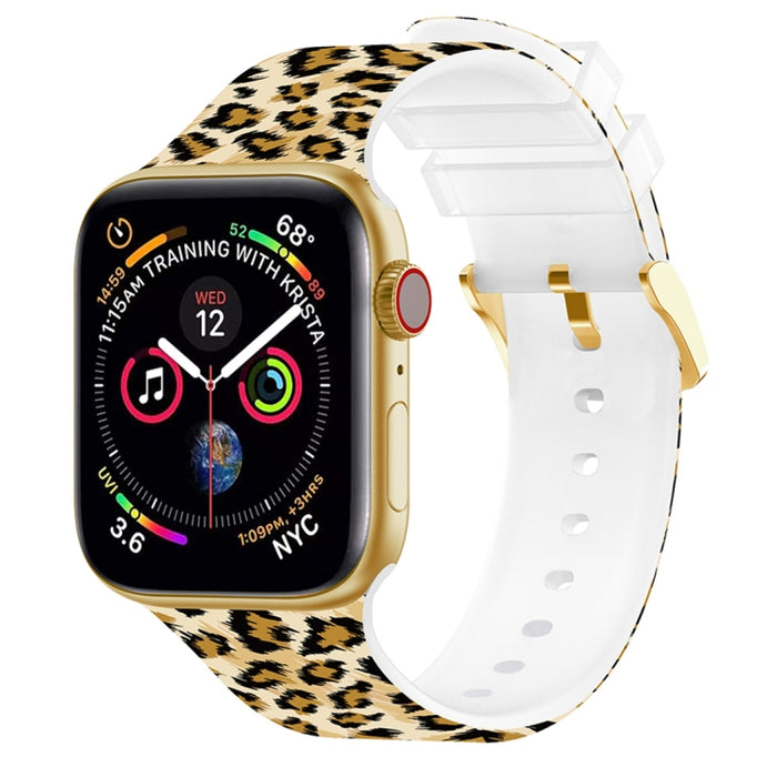 Banda de reloj de impresión en color con hebilla cuadrada para Apple Watch Series